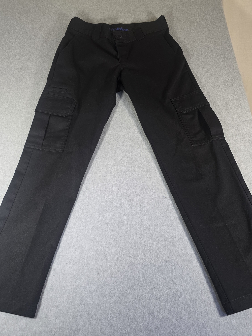 Dickies FLEX Cargo Pants Mens 28x30 Black Slim Fit WP154 Hemmed 28" Inseam